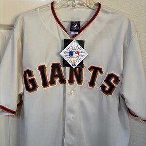 San Francisco Giants Cream Posey Baseball Jersey - Majestic New with tags